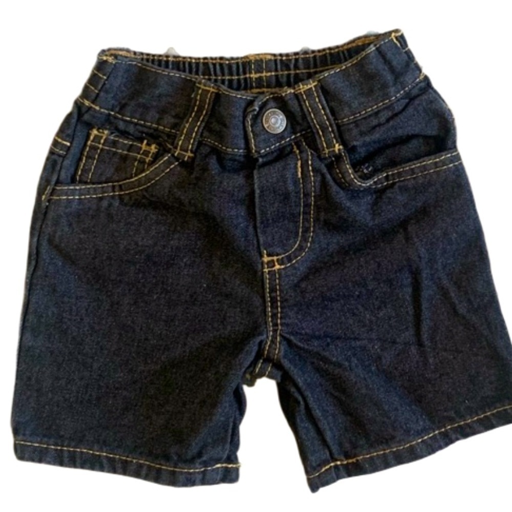 Dark Blue Denim Shorts
